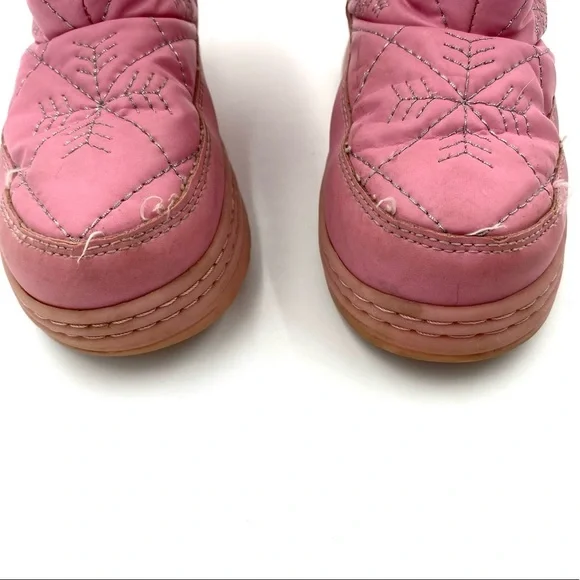Falls Creek girls toddlers pink Thinsulate Winter Snow Boot Faux Fur Snowflake - Picture 4 of 8